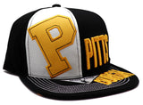 Pittsburgh Black Eagle P Panel Snapback Hat