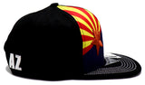 Arizona Black Eagle State Flag Panel Snapback Hat