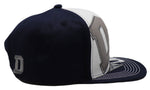 Dallas Black Eagle D Panel Snapback Hat