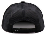 King Black Eagle Carbon Metal Mesh Snapback Hat