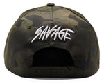 Savage Headlines Camo Snapback Hat