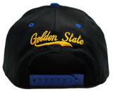 Golden State Top Level Wave Bridge Snapback Hat