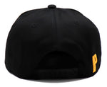 Pittsburgh Black Eagle P Panel Snapback Hat