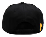 Pittsburgh Black Eagle P Panel Snapback Hat