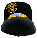 Golden State Top Level Scribble Bridge Snapback Hat