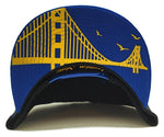 Golden State Top Level Wave Bridge Snapback Hat