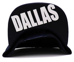 Dallas Black Eagle D Panel Snapback Hat