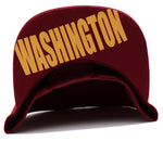 Washington Black Eagle W Panel Snapback Hat