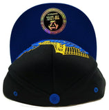 Golden State Top Level Wave Bridge Snapback Hat