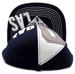 Dallas Black Eagle D Panel Snapback Hat