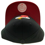 Miami Meat Mitchell & Ness Core 2 Tone HWC Black Red Snapback Hat Cap