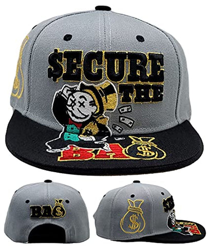 Top Pro Secure The Money Bag Snapback Hat
