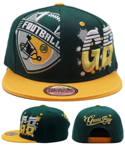 Green Bay Premium Splash Snapback Hat