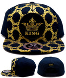 Top Level Crown King Luxe Chains Snapback Hat