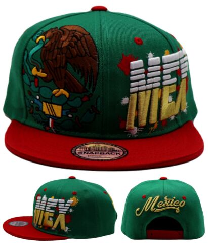 Mexico Premium Splash Snapback Hat