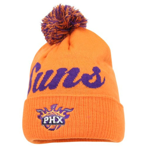 Phoenix Suns Adidas Cuffed Pom Script Knit Beanie