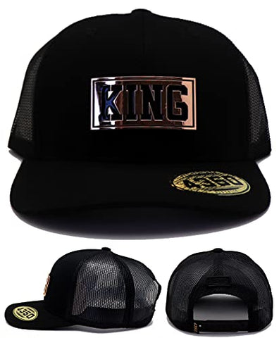 4350 District Leader of Generation Apparel King Gold Metal Mesh Snapback Hat