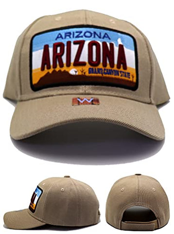 Arizona Headlines Grand Canyon State License Plate Adjustable Hat