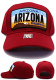 Arizona Headlines Grand Canyon State License Plate Adjustable Hat