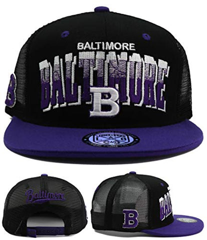Baltimore Leader of the Game Arch Fade Trucker Snapback Hat