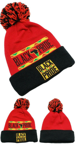 Black Pride Premium Cuffed Pom Beanie