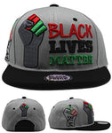 Black Pride Top Pro Black Lives Matter Fist Snapback Hat