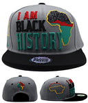 Black Pride Top Pro I Am Black History Snapback Hat