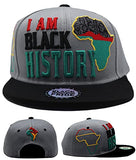 Black Pride Top Pro I Am Black History Snapback Hat