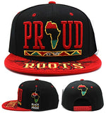 Black Pride Top Pro Proud of My Roots Snapback Hat