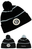 Brooklyn Nets Mitchell & Ness Speckled Cuffed Pom Beanie