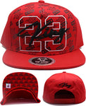 Chicago 23 Top Level Crown King All Over Snapback Hat
