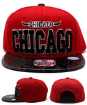 Chicago Headlines Blockbuster Snakeskin Snapback Hat