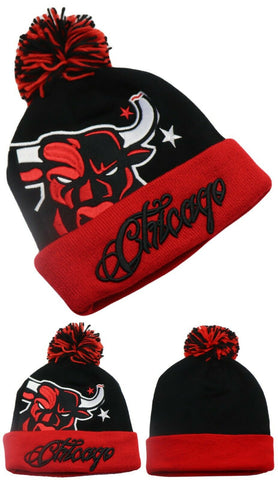 Chicago Premium Colossal Cuffed Pom Beanie