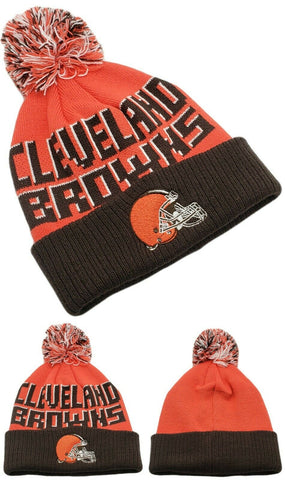 Cleveland Browns NFL Proline Youth Cuffed Pom Beanie