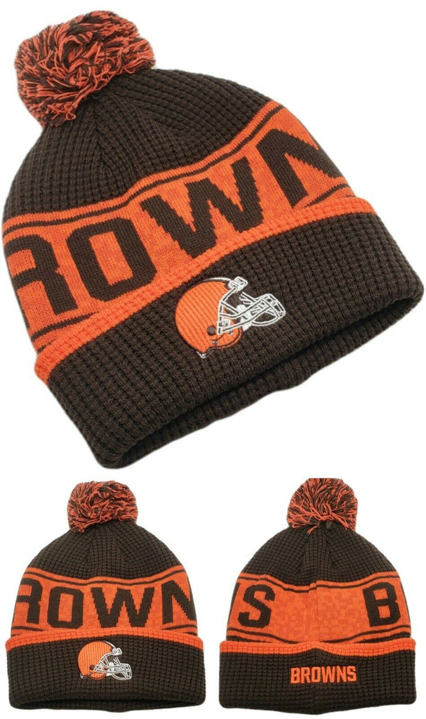 Cleveland Browns NFL Proline Youth Cuffed Pom Knit Beanie – The Hat Store  USA