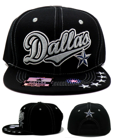 Dallas Headlines Tailsweeper Script Snapback Hat