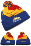 Denver Nuggets Mitchell & Ness Paintbrush Cuffed Pom Knit Beanie