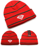 Diamond Supply Co Striped Cuffed Beanie