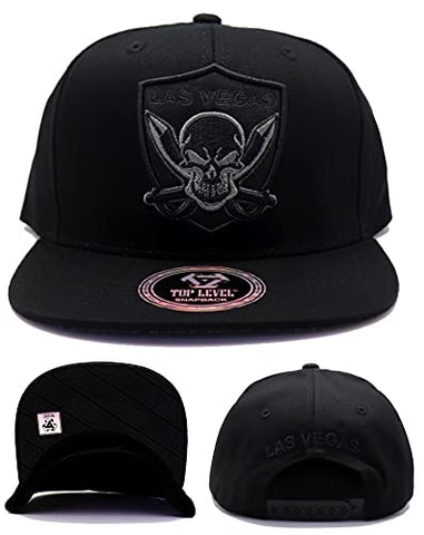 Las Vegas Top Level Cross Swords Snapback Hat