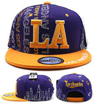 Los Angeles Top Pro Side Buildings Snapback Hat