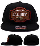 Mexico Headlines Jalisco Leather Patch Snapback Hat