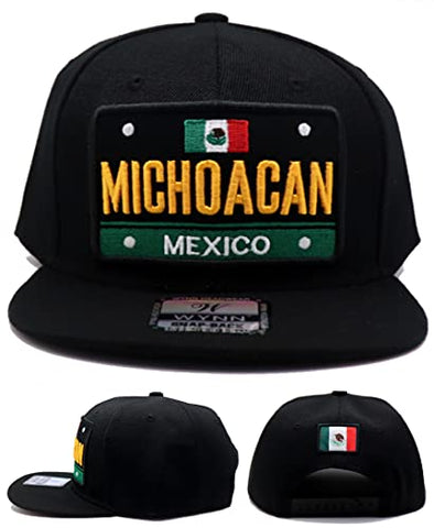 Mexico Headlines Michoacán License Plate Snapback Hat