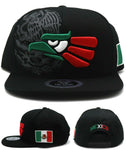 Mexico Top Level Caracara Eagle Snapback Hat