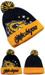 Michigan Premium Colossal Cuffed Pom Beanie