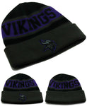 Minnesota Vikings '47 Brand Fan Favorite Striped Cuffed Knit Beanie