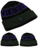 Minnesota Vikings '47 Brand Fan Favorite Striped Cuffed Knit Beanie