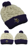 Minnesota Vikings '47 Brand Womens Fan Favorite Cuffed Pom Knit Beanie