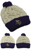 Minnesota Vikings '47 Brand Womens Fan Favorite Cuffed Pom Knit Beanie