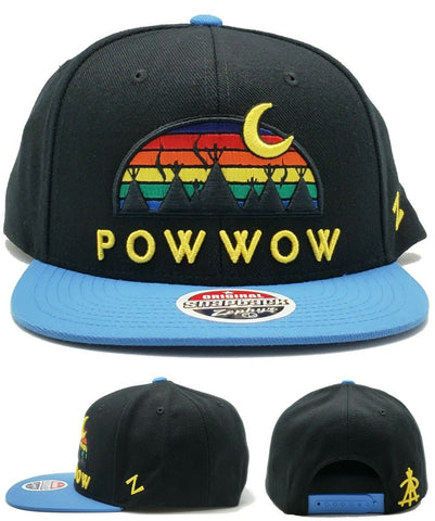 Native Pride Zephyr Pow Wow Teepee Skyline Snapback Hat