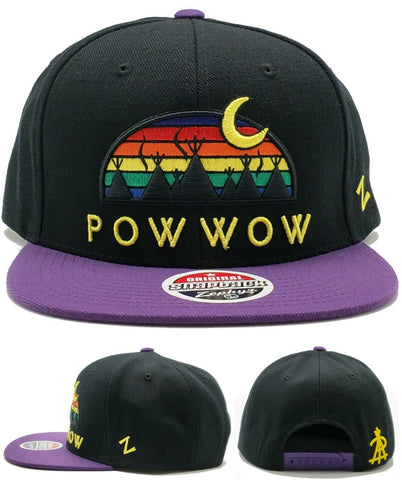 Native Pride Zephyr Pow Wow Teepee Skyline Snapback Hat